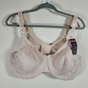 Olga Women's Lace Accent Bra - Cream Underwire Size 42DD NWT